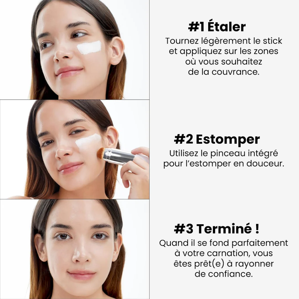 Fond de Teint Stick Auto-Adaptable 2-en-1