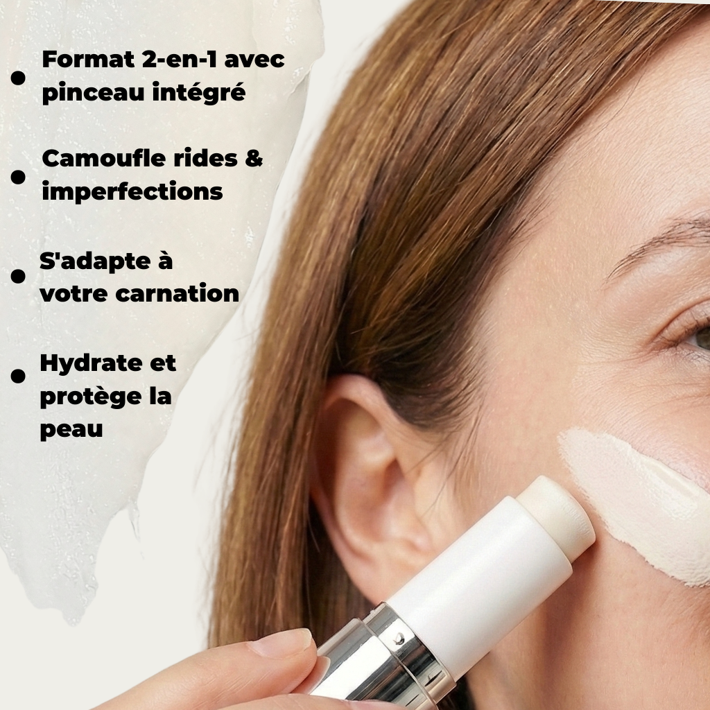 Fond de Teint Stick Auto-Adaptable 2-en-1