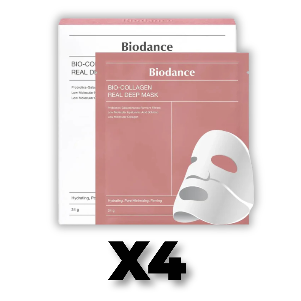 Biodance - Lot de 4 masques visage au bio collagène
