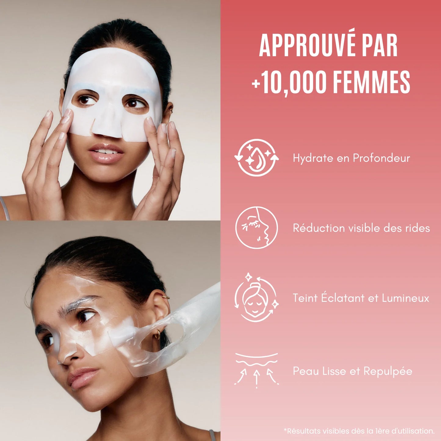 Biodance - Lot de 4 masques visage au bio collagène